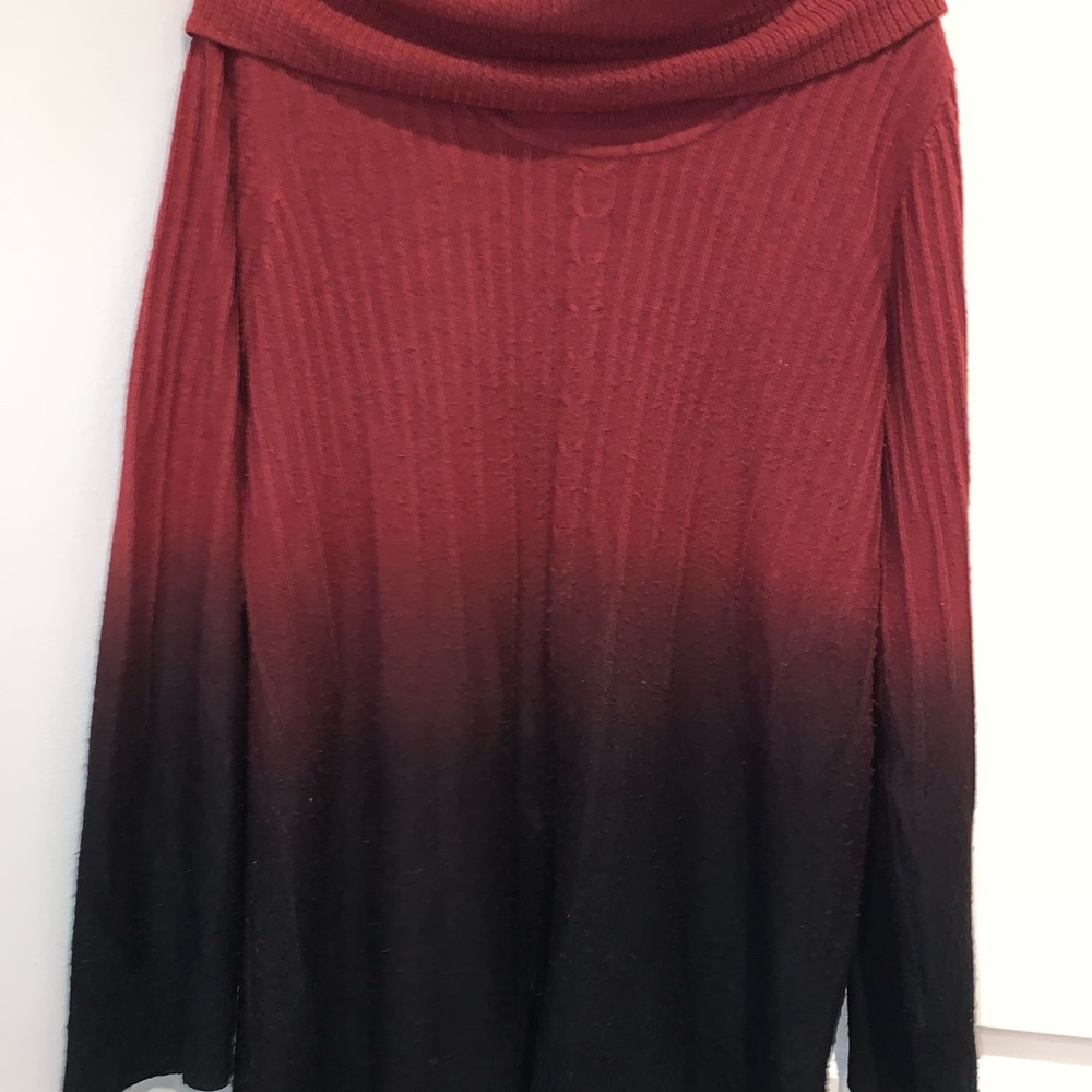 notations Women’s Winter Long Sweater large folding collar pullover